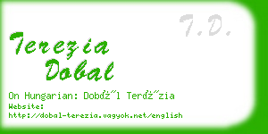 terezia dobal business card